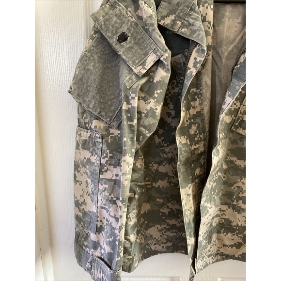 Vintage US Army Combat Uniform Coat Shirt ACU Cotton Blend Non FR UCP Sz XS - Picture 2 of 7